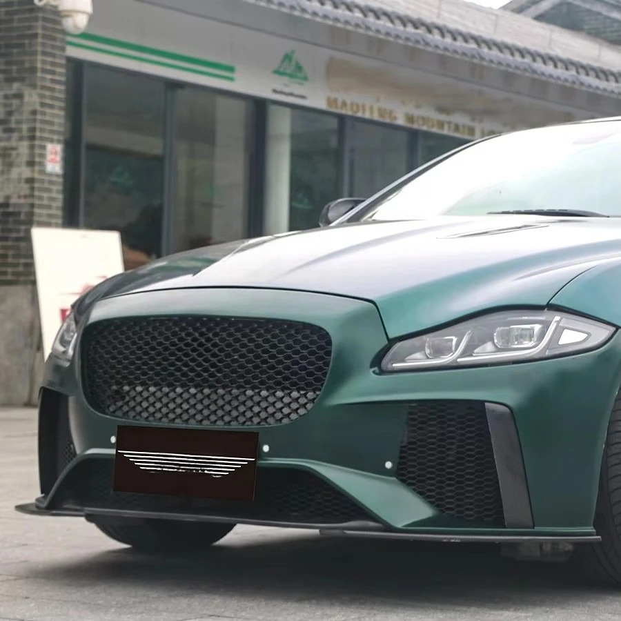 SVR for XJL Body Kit 2009-2020 Half Carbon Fiber Front/Rear Bumpers Side Skirts Exhaust Cut-Outs Bolt-On New